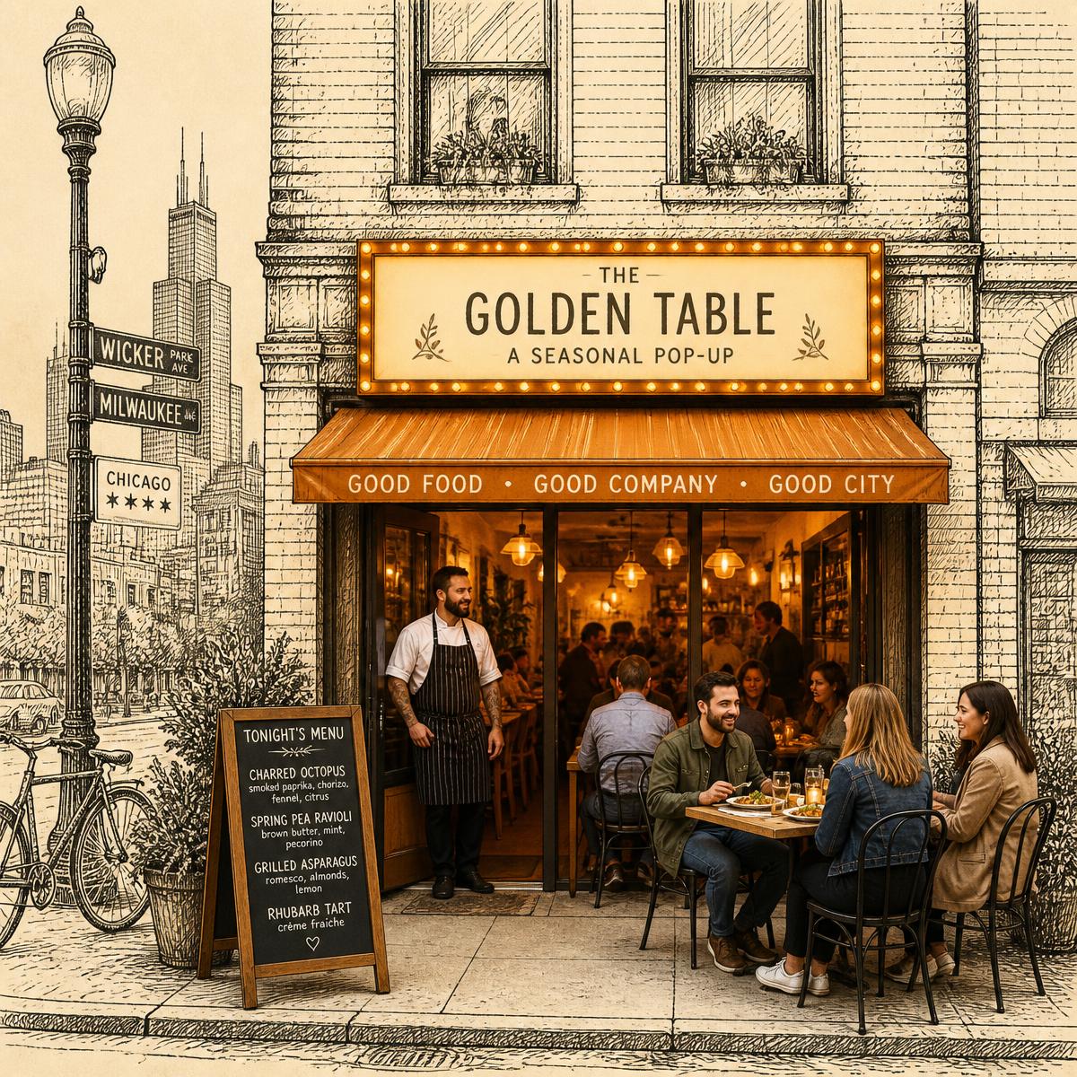 Restaurant and chef pop-ups